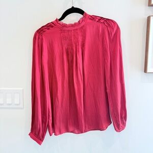 J. Crew Vibrant Red Blouse